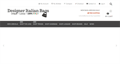 Desktop Screenshot of designeritalianbags.com